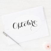 Esperanto Maand Stickers - Oktobro (Oktober) (Envelop)