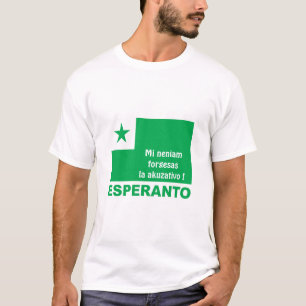 Esperanto / "Mi neniam forgesas la akuzativo !", T-shirt