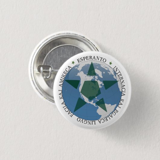 Esperanto Ronde Button 3,2 Cm (Voorkant /achterkant)