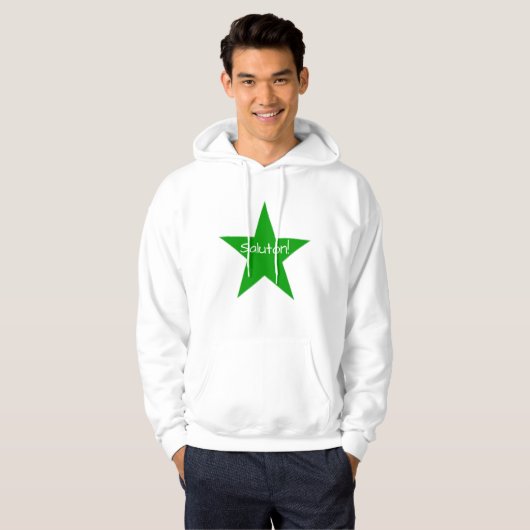 Esperanto: Saluton Ĝ la revido Hoodie (Voorkant volledig)