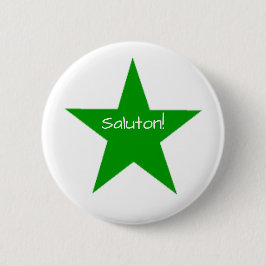 Esperanto: Saluton Ronde Button 5,7 Cm