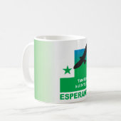 Esperanto / "Tute libera, kiel birdo aera" Koffiemok (Voorkant links)