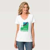 Esperanto / "Tute libera, kiel birdo aera" T-shirt (Voorkant volledig)