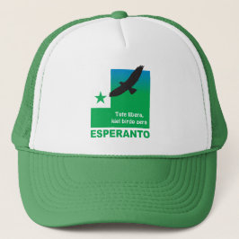 Esperanto / "Tute libera, kiel birdo aera" Trucker Pet
