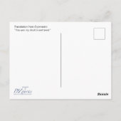 Esperanto: Vi estas de ĝ emelo de mia anaso! Briefkaart (Achterkant)