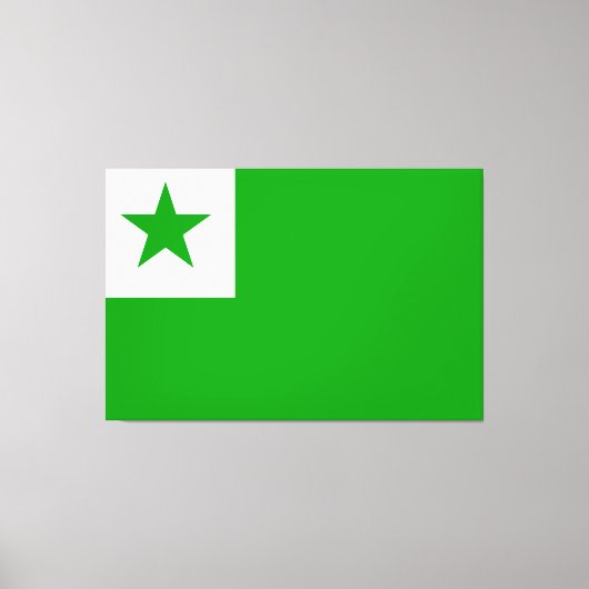 Esperanto-vlag Canvas Afdruk (Voorkant)