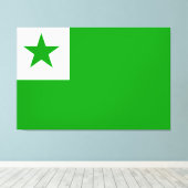 Esperanto-vlag Canvas Afdruk (Insitu (Houten vloer))