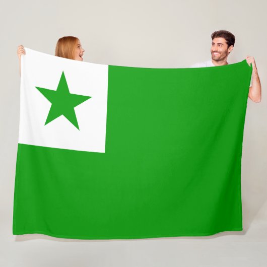 Esperanto-vlag Fleece Deken (In situ)