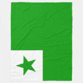 Esperanto-vlag Fleece Deken (Voorkant)