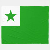 Esperanto-vlag Fleece Deken (Voorkant (Horizontaal))