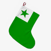 Esperanto-vlag Grote Kerstsok (Voorkant (Hangend))