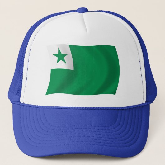 Esperanto Vlag Hoed Trucker Pet (Voorkant)