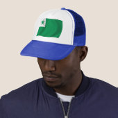 Esperanto Vlag Hoed Trucker Pet (In situ)