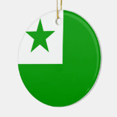 Esperanto-vlag Keramisch Ornament (Links)