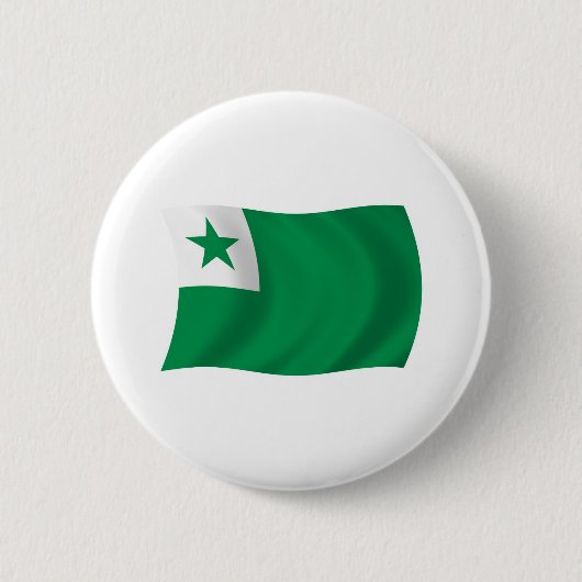 Esperanto Vlag Knop Ronde Button 5,7 Cm (Voorkant)