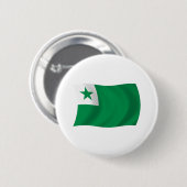 Esperanto Vlag Knop Ronde Button 5,7 Cm (Voorkant /achterkant)