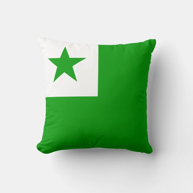 Esperanto-vlag Kussen (Voorkant)