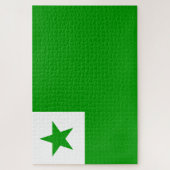 Esperanto-vlag Legpuzzel (Verticaal)