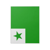 Esperanto-vlag Notitieblok (Linkerzijde)
