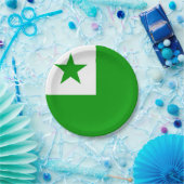 Esperanto-vlag Papieren Bordje (Feest)
