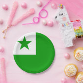 Esperanto-vlag Papieren Bordje (Feest)