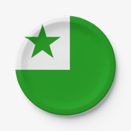 Esperanto-vlag Papieren Bordje
