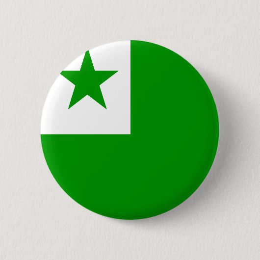Esperanto Vlag van hoge kwaliteit Ronde Button 5,7 Cm (Voorkant)