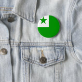 Esperanto Vlag van hoge kwaliteit Ronde Button 5,7 Cm (In situ)