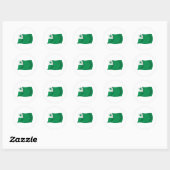 Esperanto Vlagsticker Ronde Sticker (Vel)