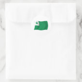 Esperanto Vlagsticker Ronde Sticker (Tas)