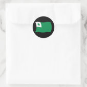 Esperanto Vlagsticker Ronde Sticker (Tas)