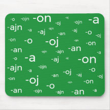 Esperanto woorduiteinden,