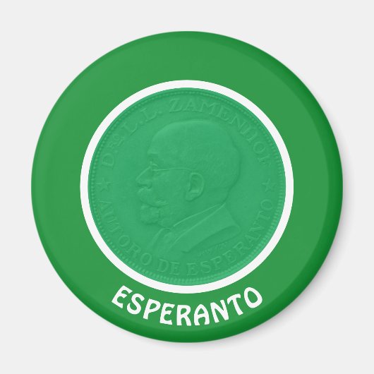 Esperanto / Zamenhof Magneet (Voorkant)