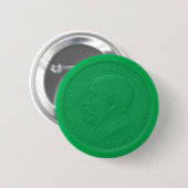 Esperanto / Zamenhof op een medaille, Ronde Button 5,7 Cm (Voorkant /achterkant)