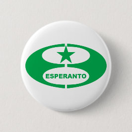 Esperantosymbool, Ronde Button 5,7 Cm