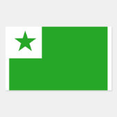 Esperantovlag Rechthoekige Sticker (Voorkant)