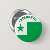 Esperantovlag, Ronde Button 5,7 Cm (Voorkant /achterkant)
