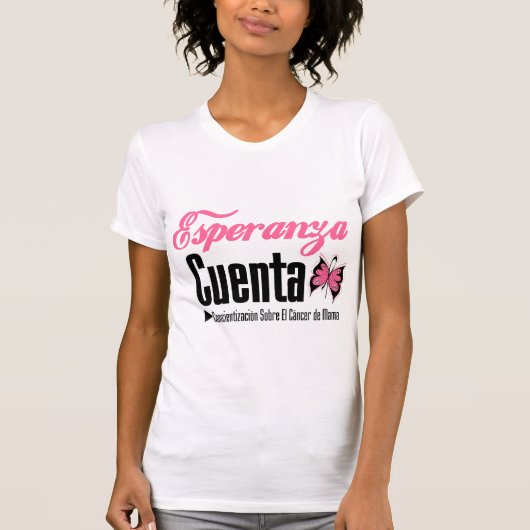 Esperanza Cueta - Cancer De Mama T-shirt (Voorkant)