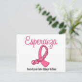 Esperanza Liston Rosa - Cancer de Mama Briefkaart (Staand voorkant)