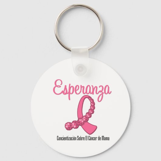 Esperanza Liston Rosa - Cancer de Mama Sleutelhanger (Voorkant)