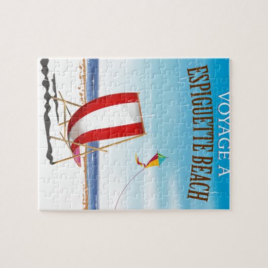 Espiguette Beach France reisposter Legpuzzel (Horizontaal)