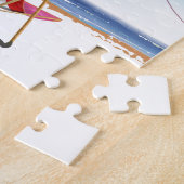Espiguette Beach Frankrijk reisposter Legpuzzel (Zijkant)