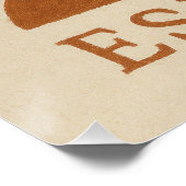 ESPINAS - Ruwe woestijnkunst in blokjes en pepers Perfect Poster (Hoek)