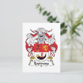 Espinosa Family Crest Briefkaart (Staand voorkant)