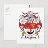 Espinosa Family Crest Briefkaart (Voorkant / Achterkant)