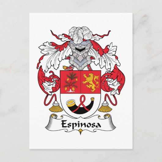 Espinosa Family Crest Briefkaart (Voorkant)