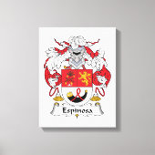 Espinosa Family Crest Canvas Afdruk (Voorkant)
