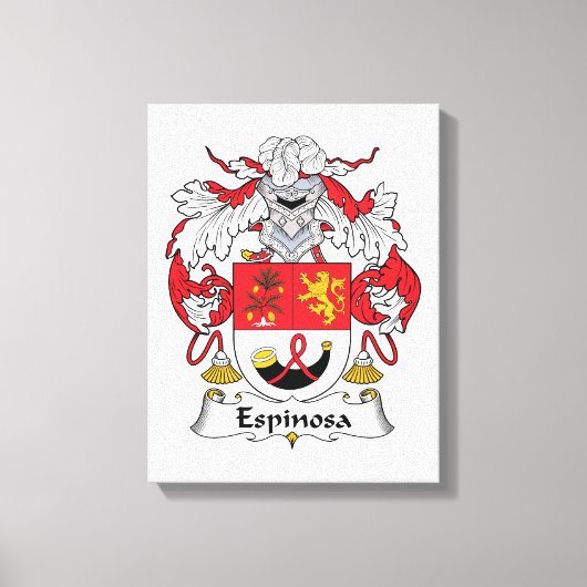 Espinosa Family Crest Canvas Afdruk (Voorkant)