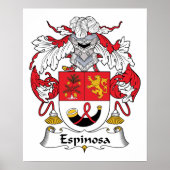 Espinosa Family Crest Poster (Voorkant)