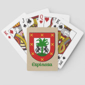 Espinosa Heraldisch Schild Pokerkaarten (Achterkant)